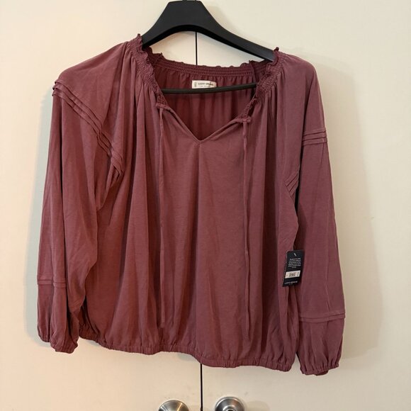 NWT New never worn Luck Brand body rose pink blouse - Picture 1 of 1